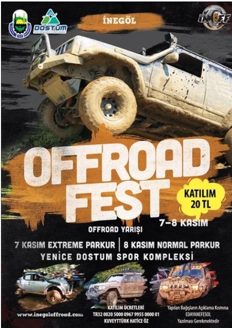 İnegöl Off Road Yarışlarına Hazırlanıyor