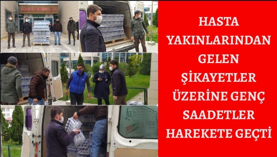 Hasta yakınlarından gelen şikayetler üzerine genç Saadetliler harekete  geçti