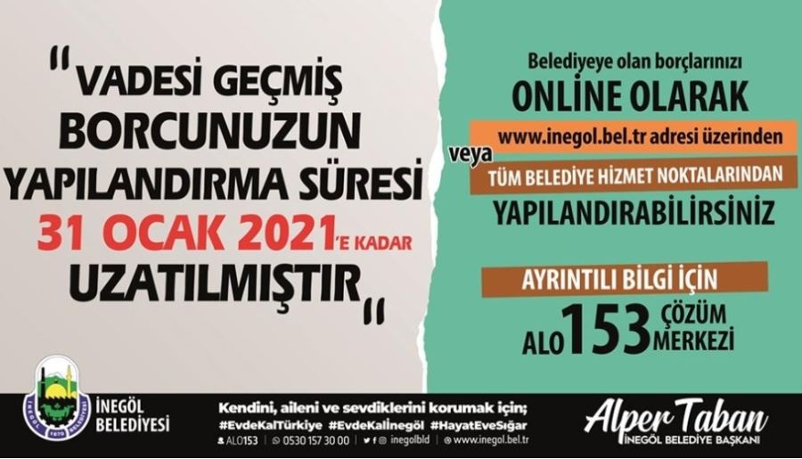 Belediye Borçlarının Yapılandırılmasında Başvuru 1 Ay Uzatıldı