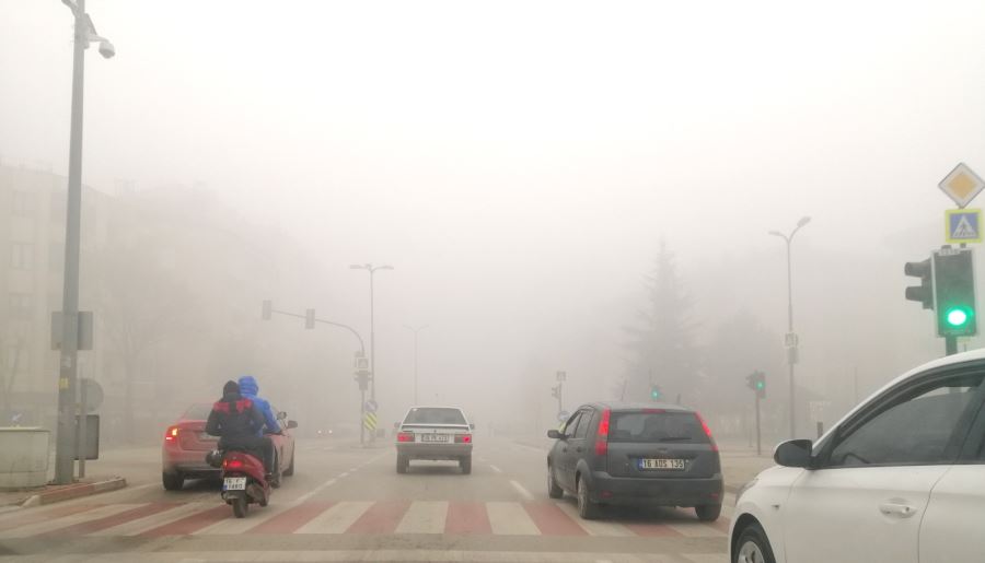 İnegöl’de yoğun sis