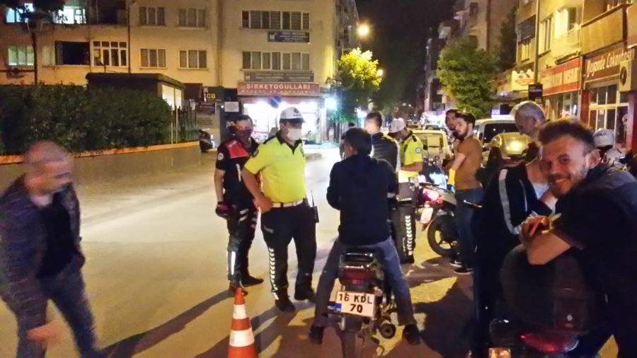 Motosikletlere yönelik uygulamalar devam ediyor.