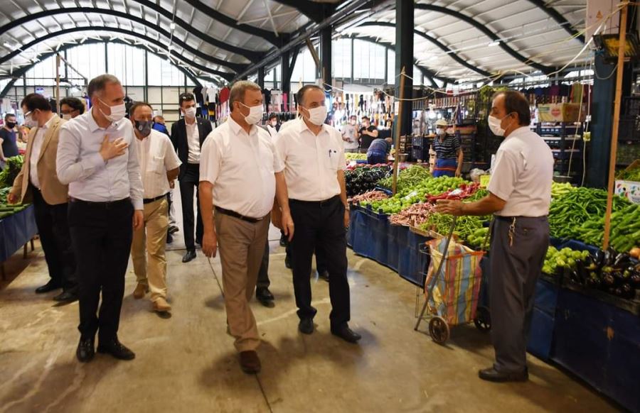 Kent genelinde koronavirüs tedbirleri kontrolleri yapıldı