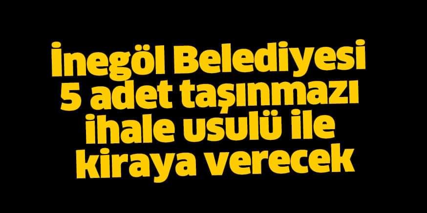 5 Adet taşınamaz kiraya verilecek