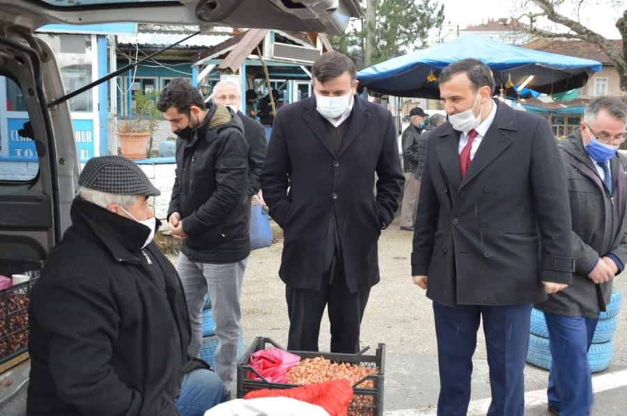 Eroğlu, esnaf ziyaretlerini sürdürüyor