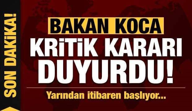 Bakan Koca, Bilim Kurulu Toplantısı sonrası kritik aşı kararını duyurdu!