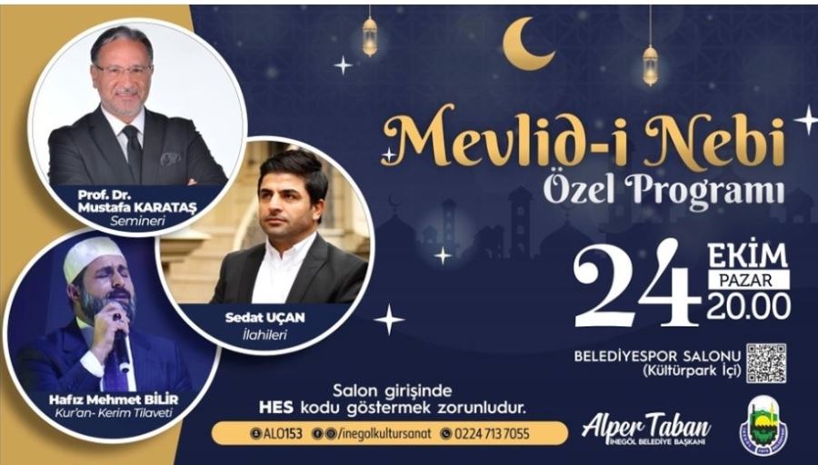 Mevlid-i Nebi Özel Programı Düzenlenecek