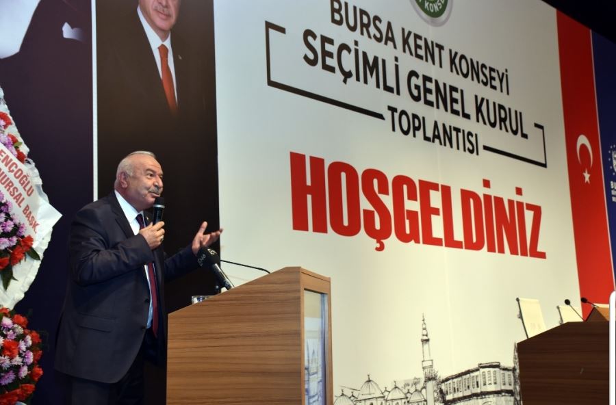 Bursa Kent Konseyi’nde Şevket Orhan güven tazeledi