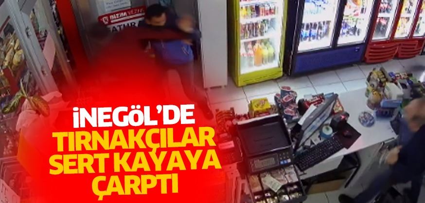 İnegöl’de tırnakçılar yaka paça kaçtı