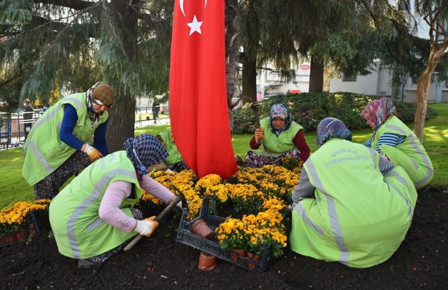 Bursa kışın da çiçek bahçesi