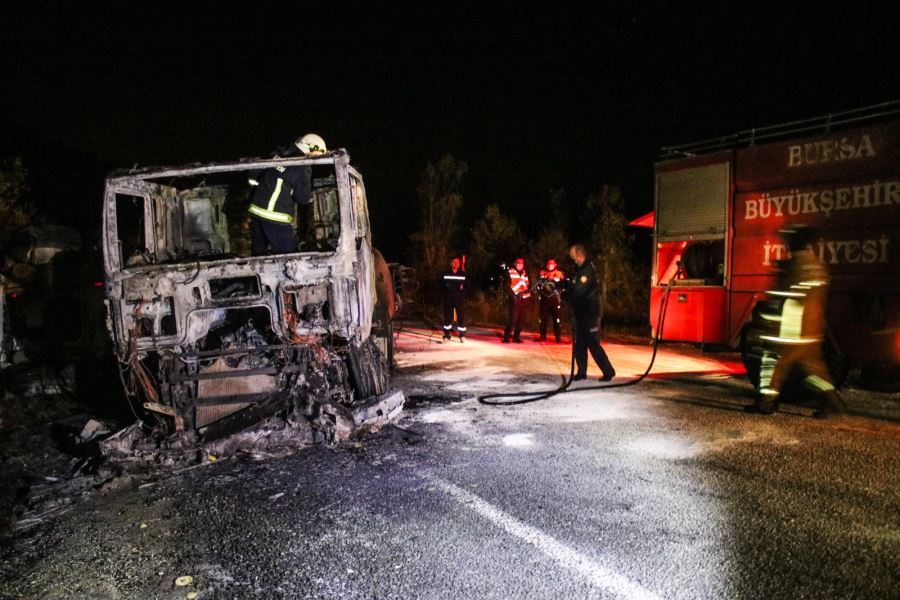 İnegöl Domaniç yolunda faciadan dönüldü