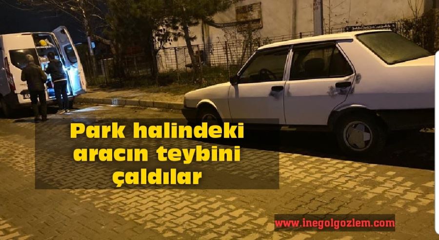 Park halindeki  otomobilin teybini çaldılar