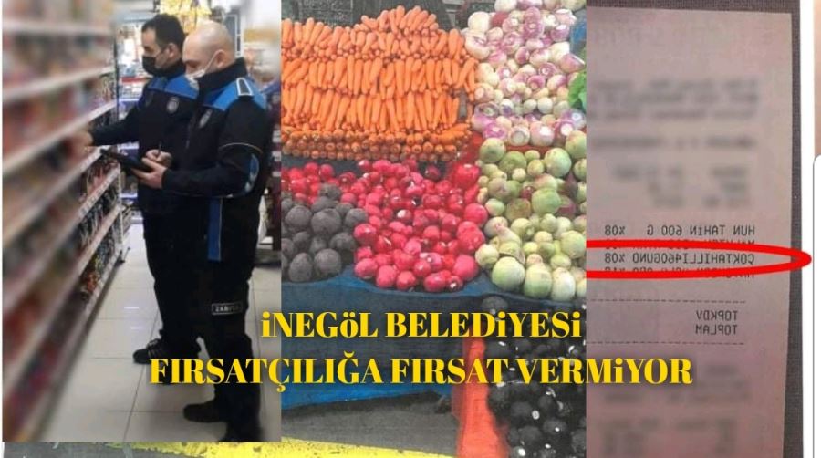 iNEGöL BELEDiYESi FIRSATÇILIĞA FIRSAT VERMiYOR