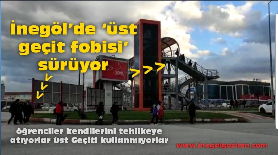 İnegöl’de ‘üst geçit fobisi’ sürüyor