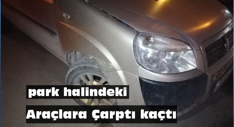 Araçlara Çarptı kaçtı