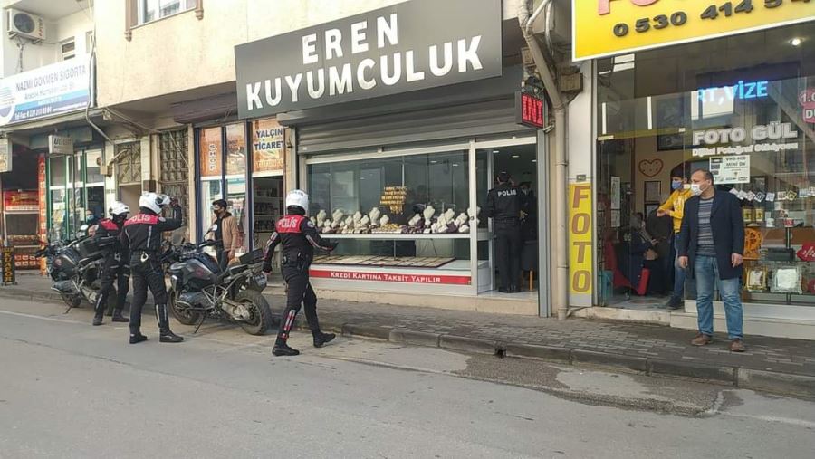 Bursa’da pompalı tüfekle kuyumcu soygunu