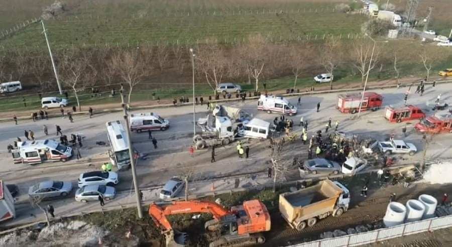 Kazada yara almayan TIR sürücüsü gözaltına alındı