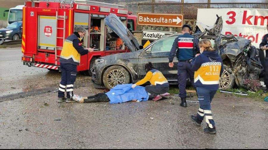 Babasultan çatrağında feci kaza bir kişi hayatını kaybetti 