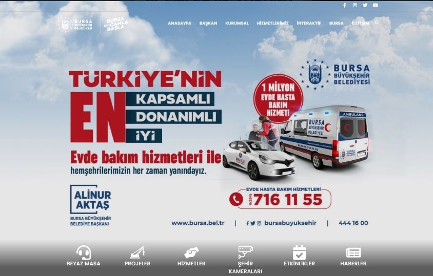 Büyükşehir’in web sitesi yenilendi