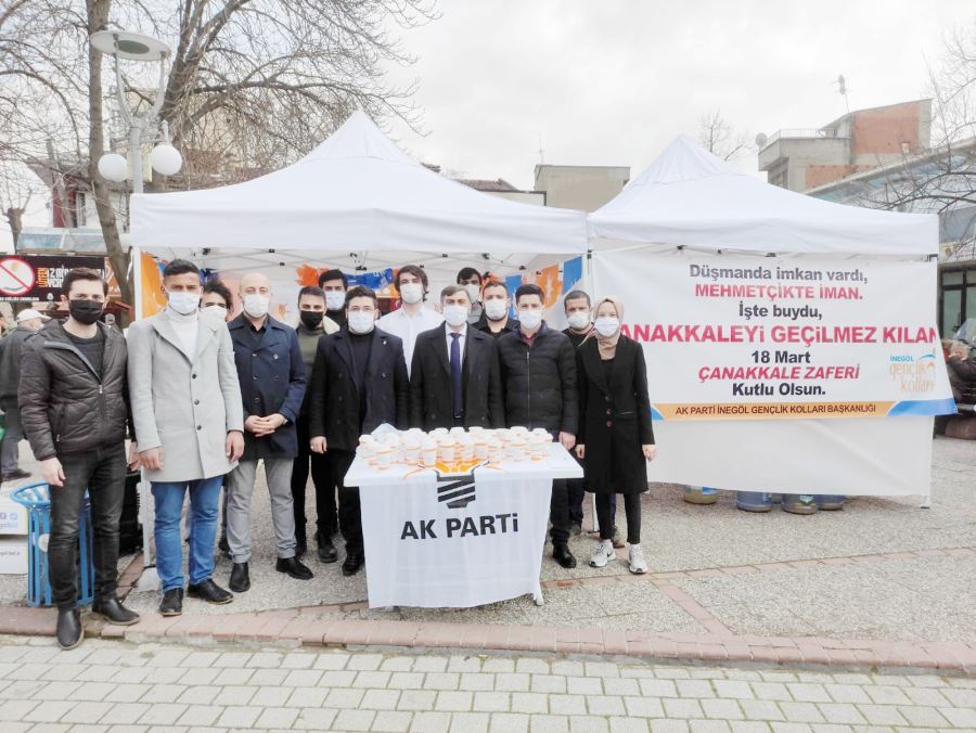 AK Gençlikten ‘Çanakkale Menüsü’