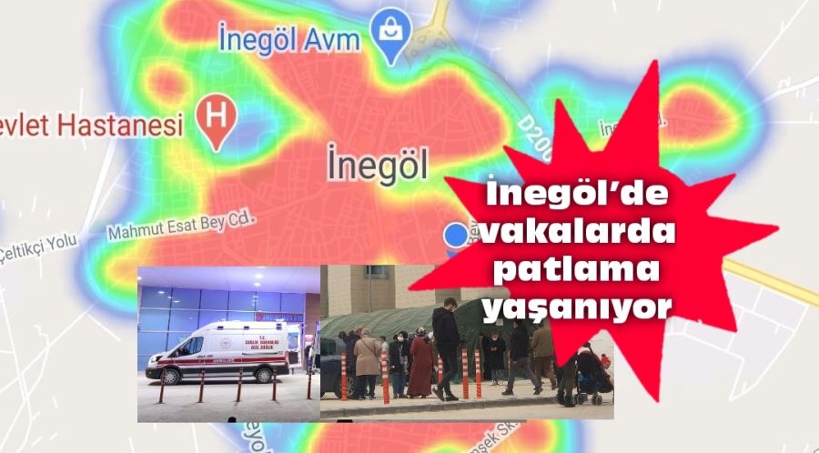 İnegöl’de vakalarda patlama yaşanıyor