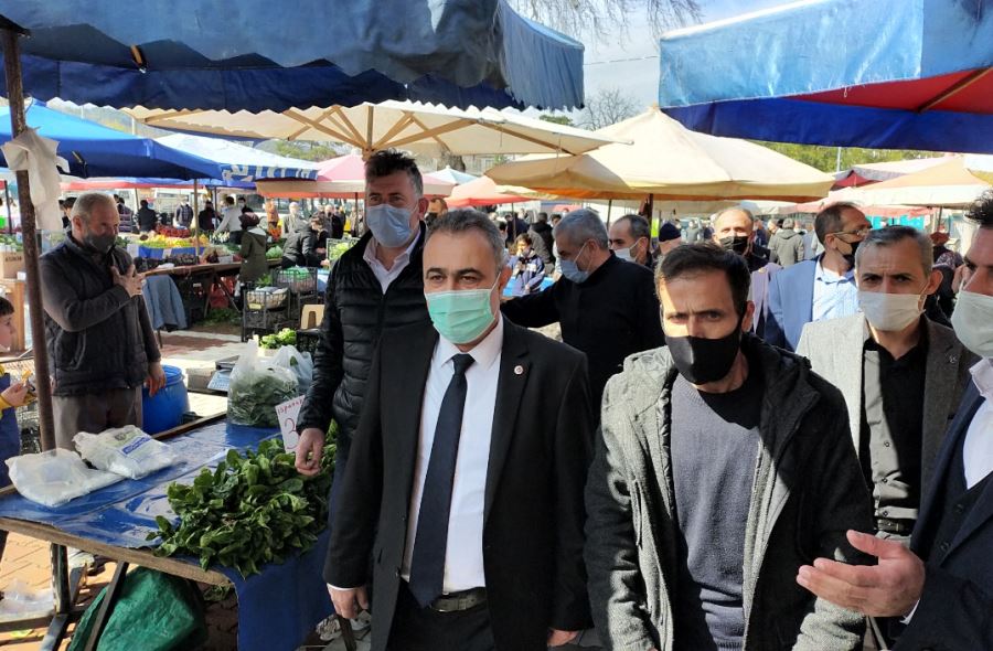 MHP İnegöl ilçe esnaf odasından basın açıklaması