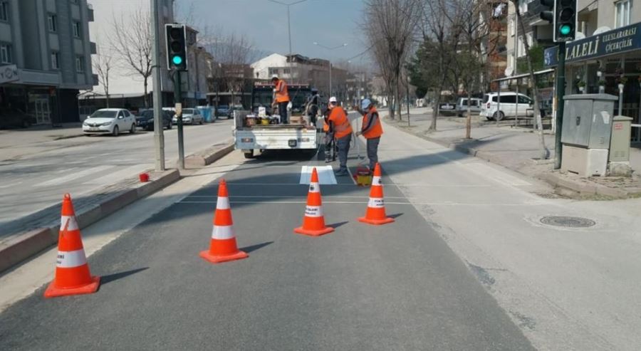 Yaya Geçidi Çizgileri Yenileniyor