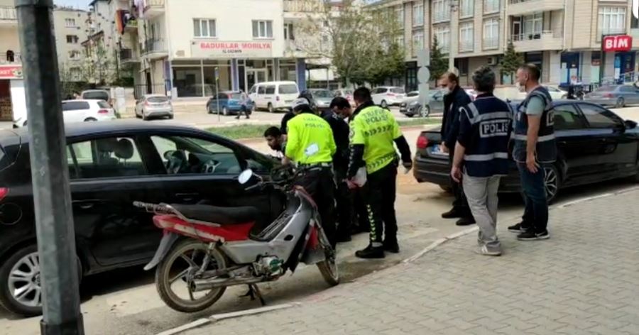 Polisin dur ihtarına uymadı cezayı  yedi