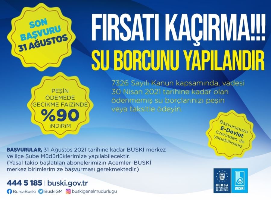 Su borçları yapılandırılıyor