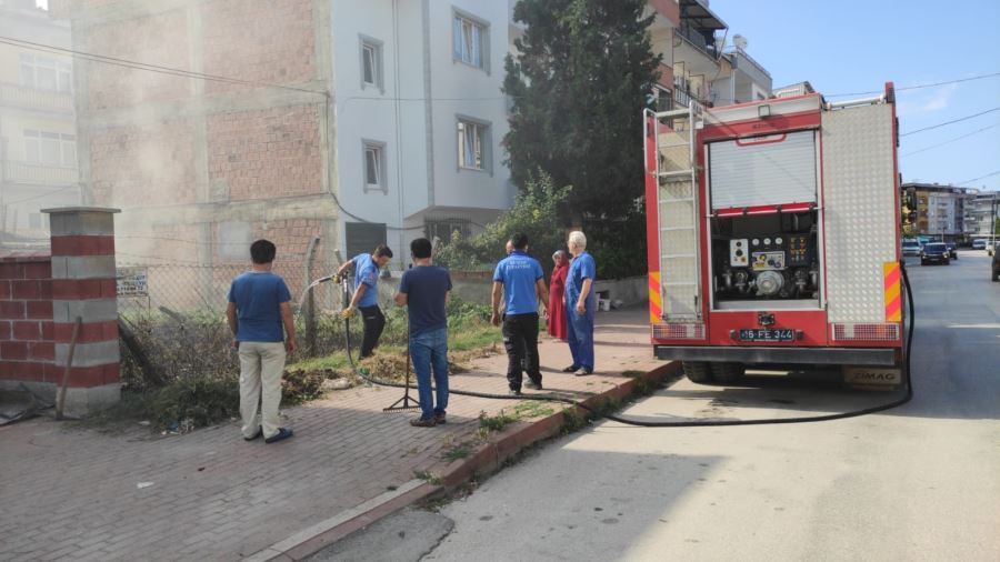 Dikkatsiz vatandaşın sönmemiş sigarasi bir faciaya sebep olacaktı