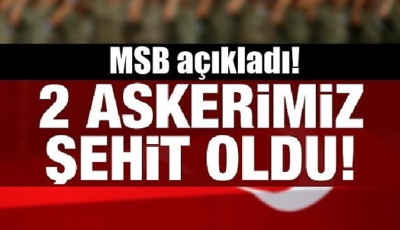 Pençe Harekatı bölgesinde teröristlerle çıkan çatışmada 2 askerimiz şehit oldu