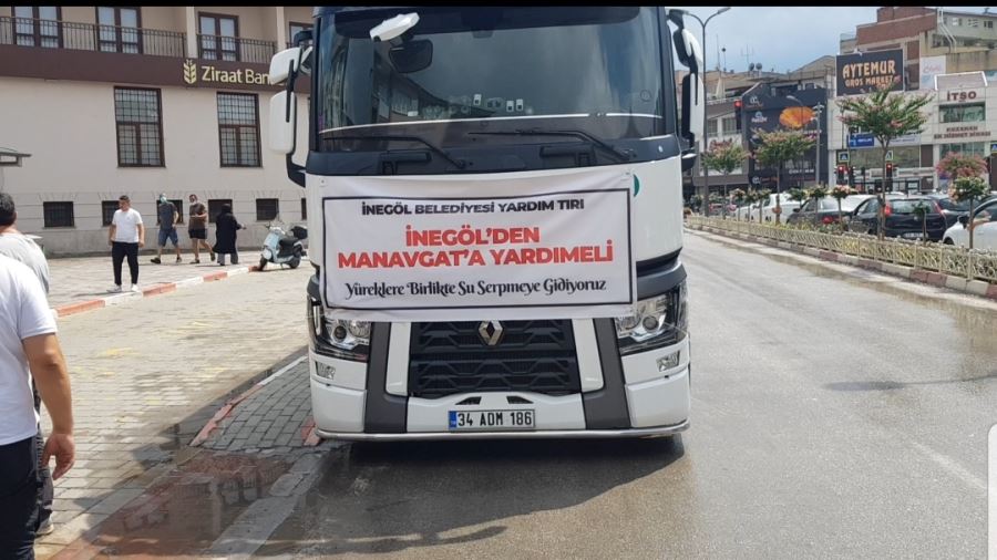 toplanan yardım malzemeleri Manavgat’a gönderildi