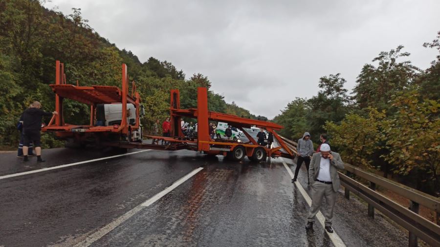 Bursa Ankara Karayolu Bursa istikametini tamamen trafiğe kapattı