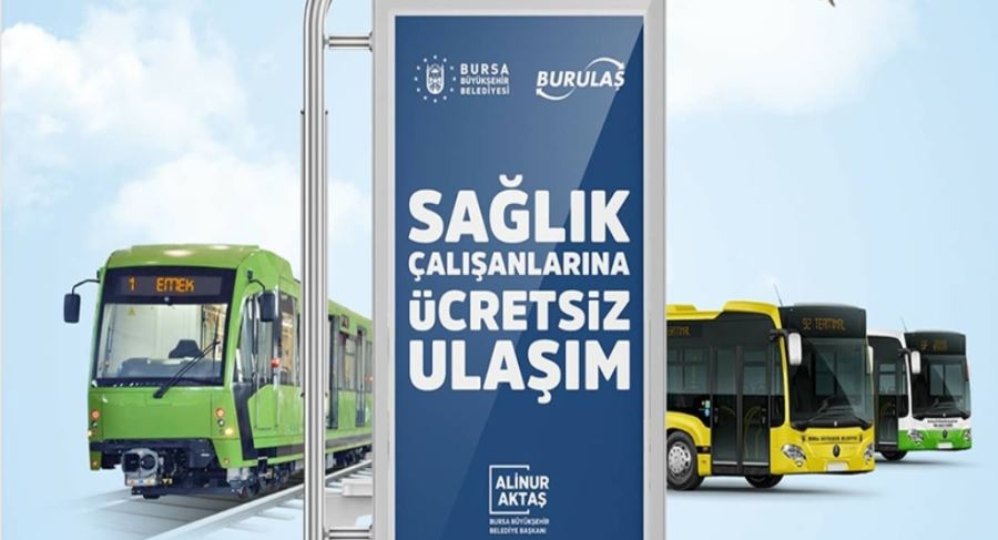 Sağlıkçılara ulaşım ücretsiz