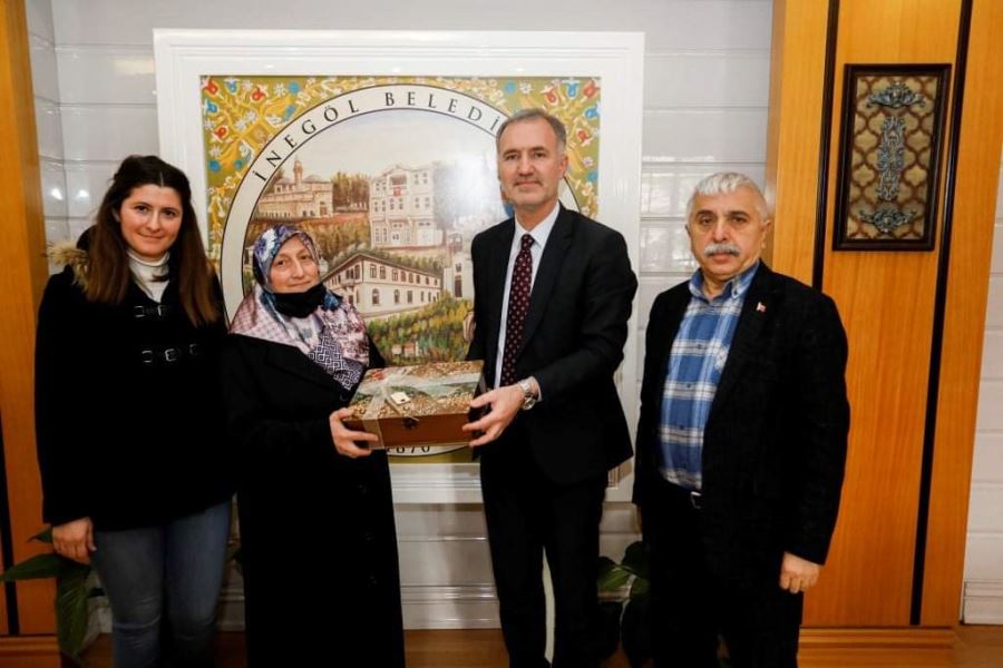 BAŞKAN TABAN’DAN iNEGöL’üN ADiLE NAŞiT’iNi MAKAMINDA AĞIRLADI