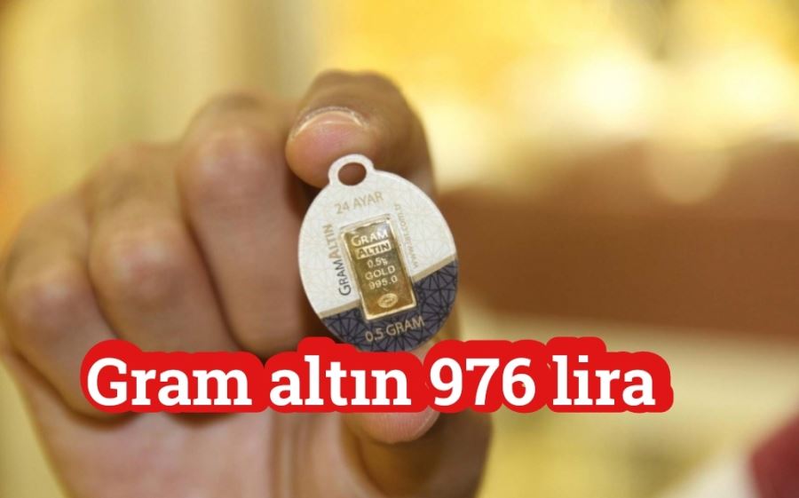 Gram altın fiyatları, yeni güne 970 lira seviyesinden başladı