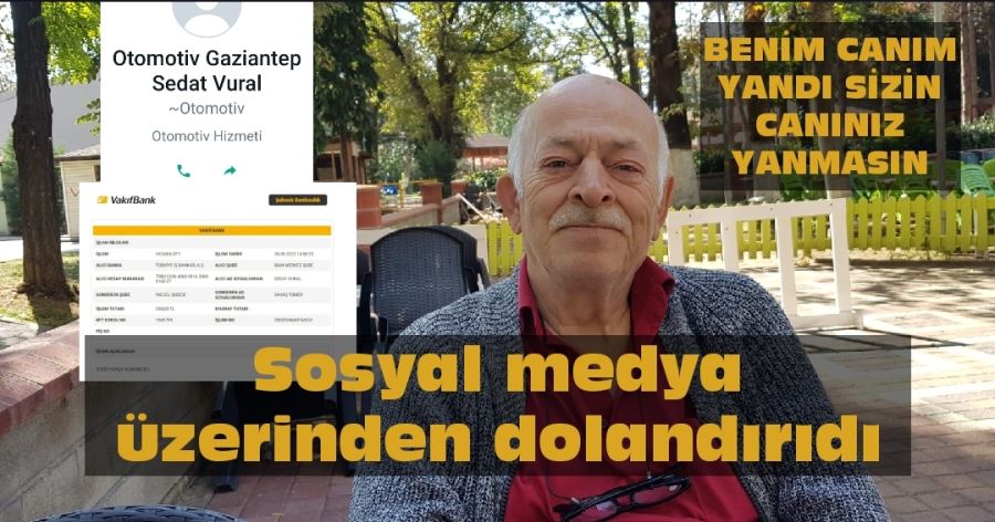 Sosyal medya üzerinden dolandırıdı