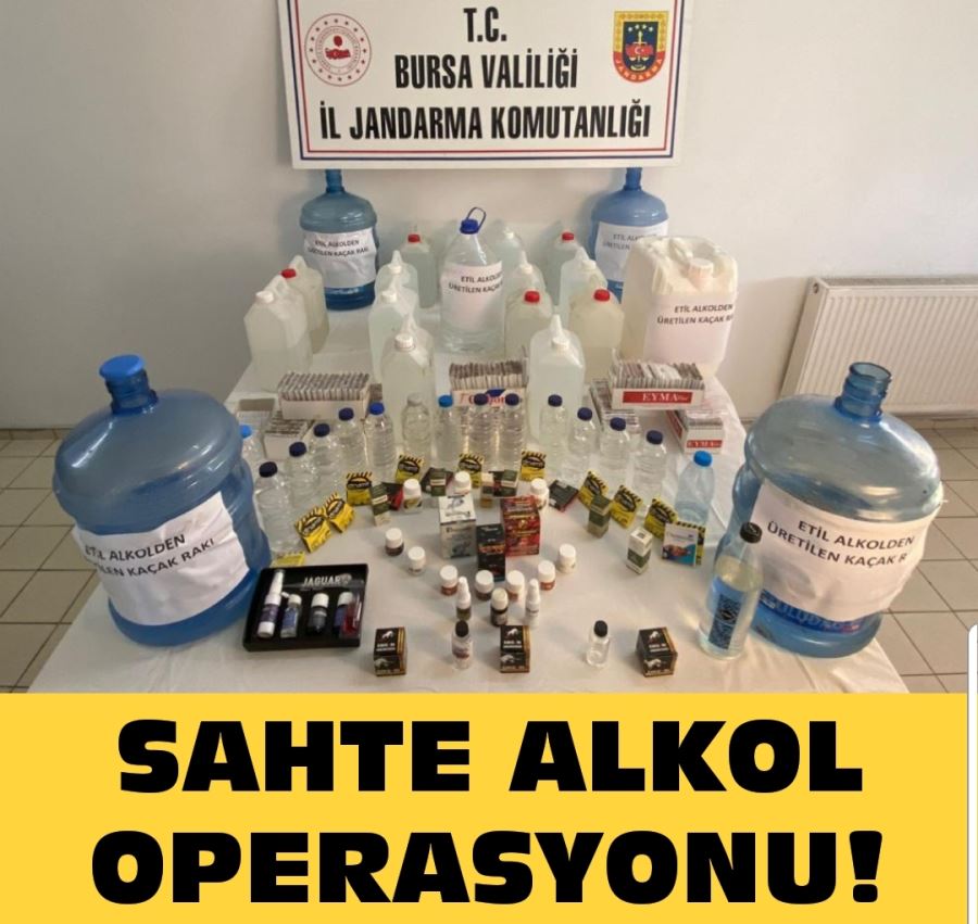 SAHTE ALKOL OPERASYONU!