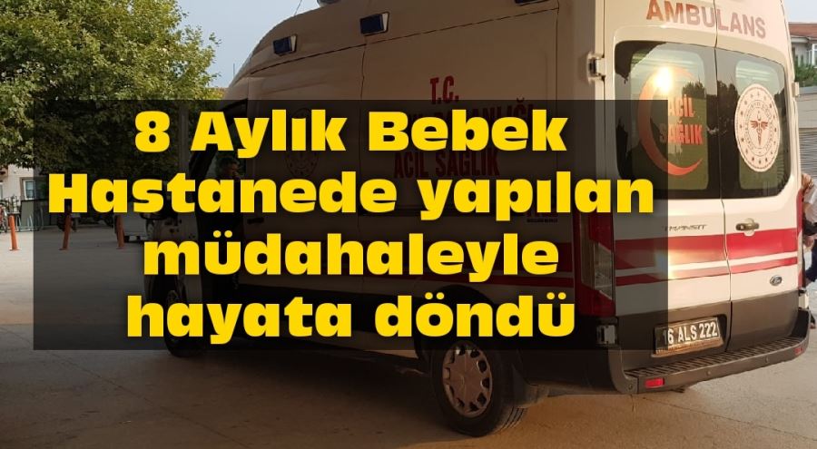 Hastanede yapılan müdahaleyle  hayata döndü