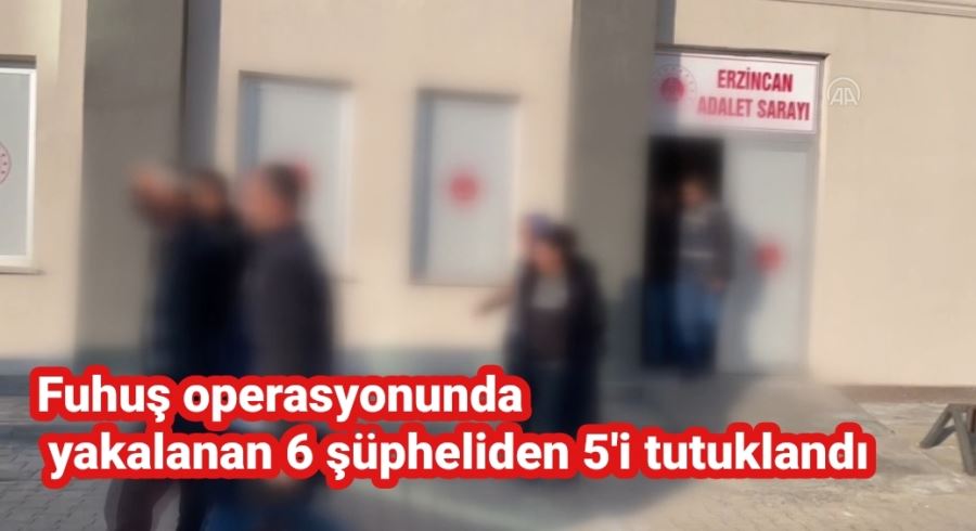 Fuhuş operasyonunda yakalanan 6 şüpheliden 5