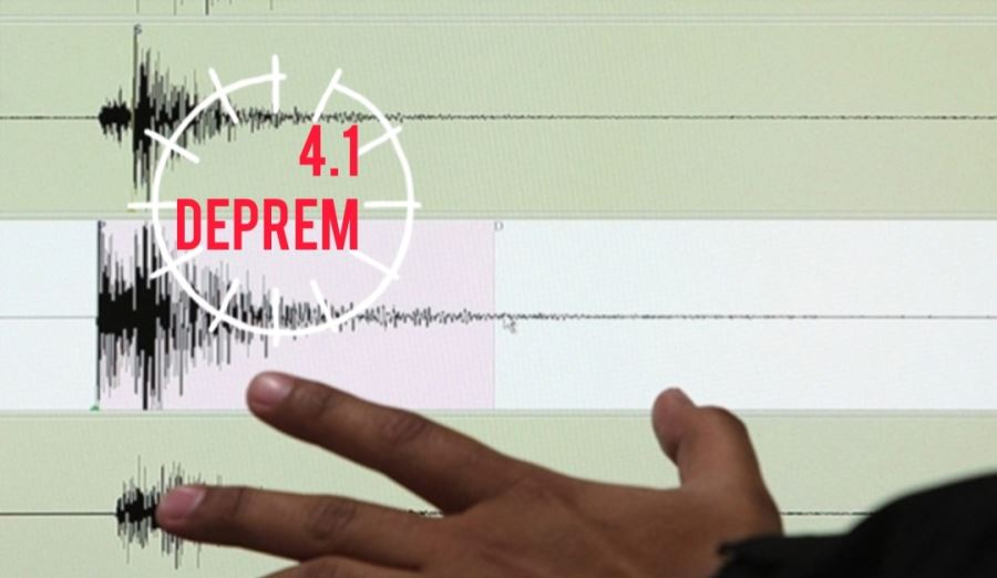 4,1 büyüklüğünde deprem meydana geldi 