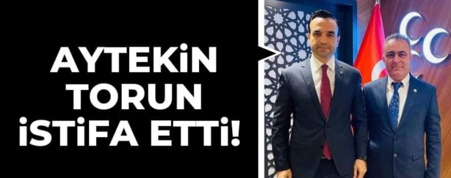 İnegöl Milletçe Hareket Partisi ilçe başkanı Aytekin Torun  istifa etti