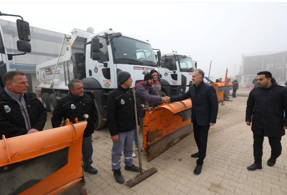 İnegöl Belediyesi Kış Hazırlıklarını Tamamladı