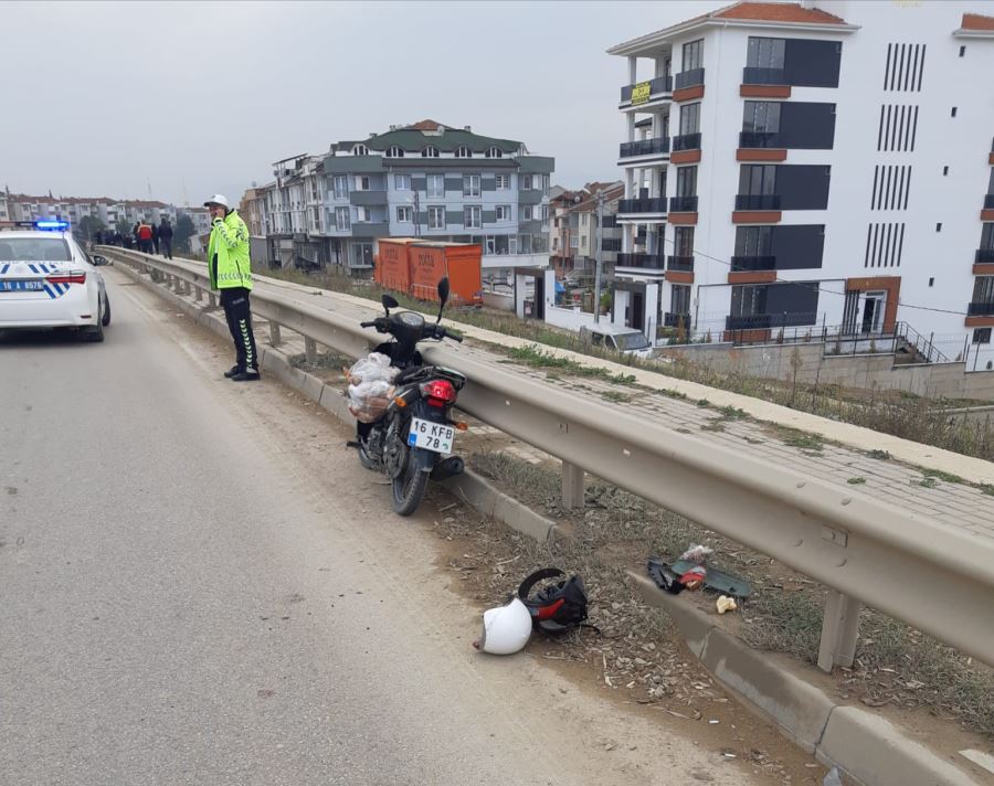 Otobüsün çarptığı motosiklet sürücüsü hayatını kaybetti