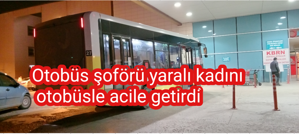 Ani fren yapan halk otobüsünde yolcu yaralandı