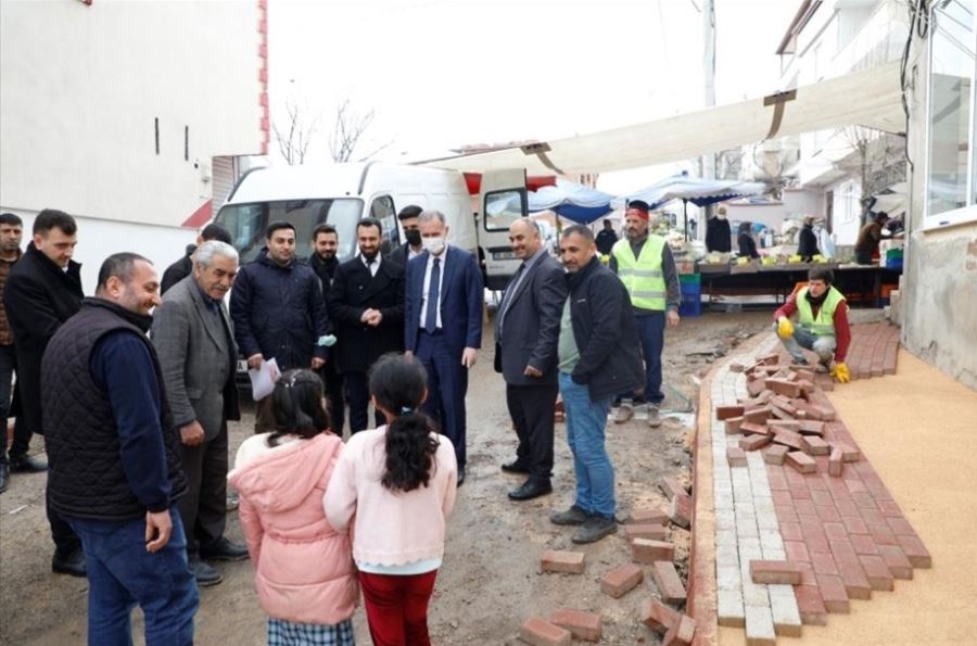 Huzur Mahallesinde Eksik Kaldırımlar Tamamlanıyor