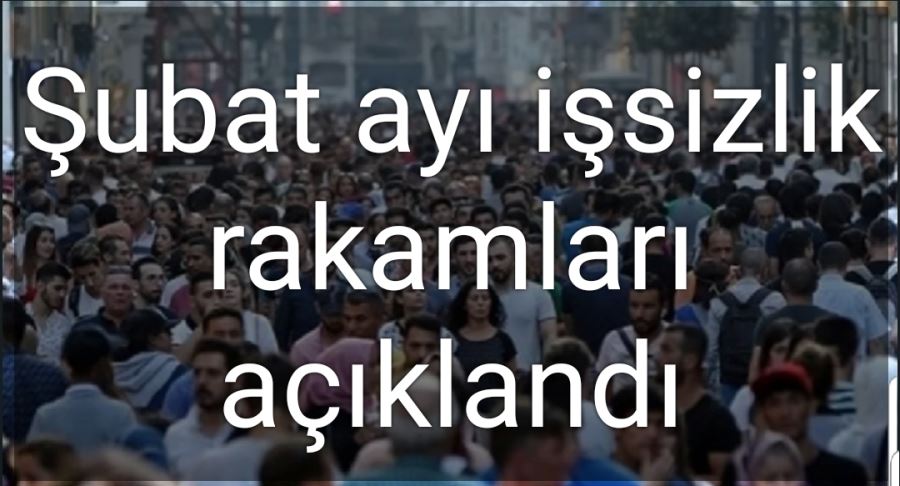 Şubat ayı işsizlik rakamları açıklandı