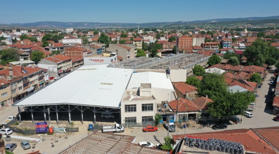 Yenişehir pazar alanında çalışma hızlandı