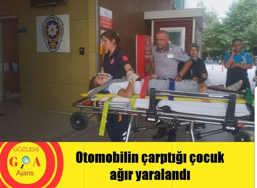 Otomobilin çarptığı çocuk ağır yaralandı