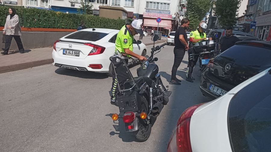 Çalındı motosiklet uygulama yapan polis ekipleri tarafından yakalandı