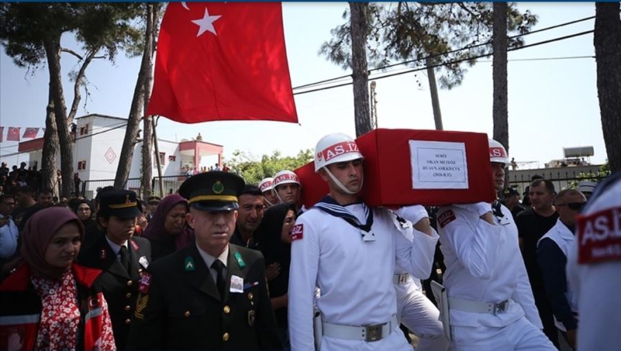 Şehit Astsubay Okan Mete Öz son yolculuğuna uğurlandı